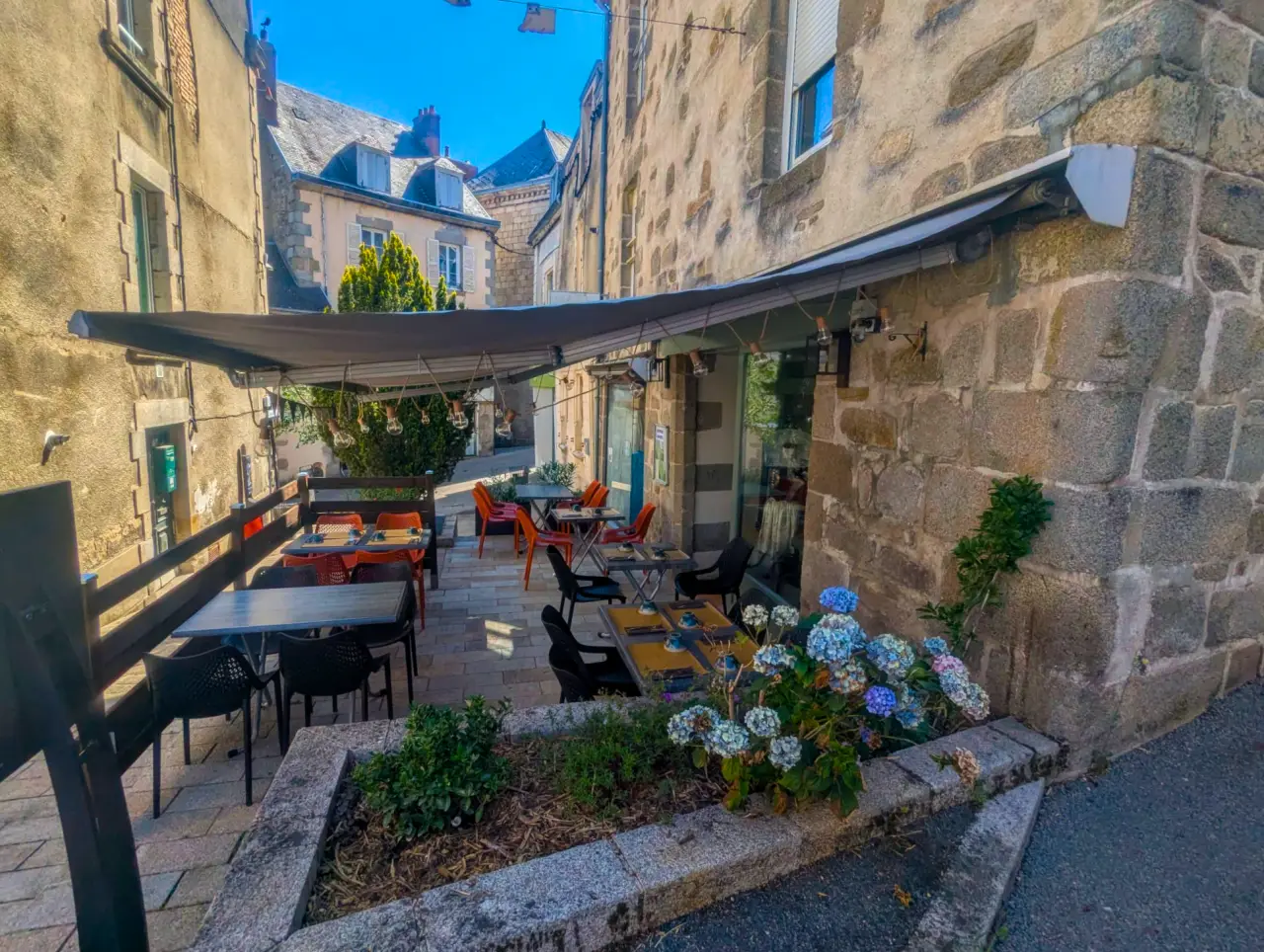 La terrasse de La Tanière de Breizh